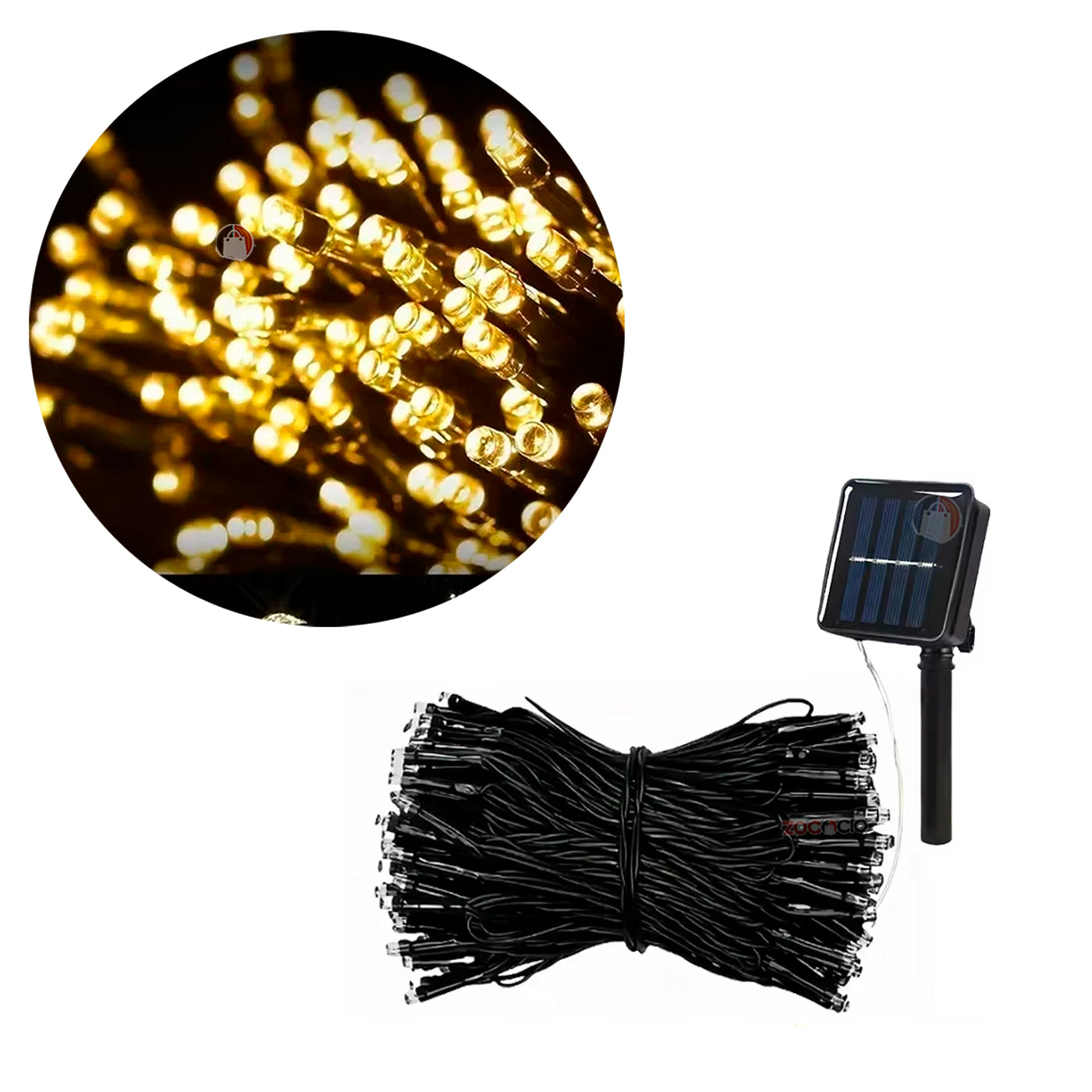 Luces Navidad Energia Solar Eco 200 Led