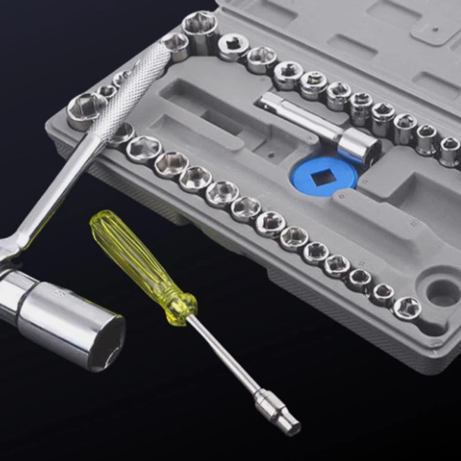 Kit Socket Raches 40 Piezas Marca