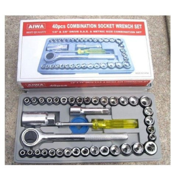Kit Socket Raches 40 Piezas Marca