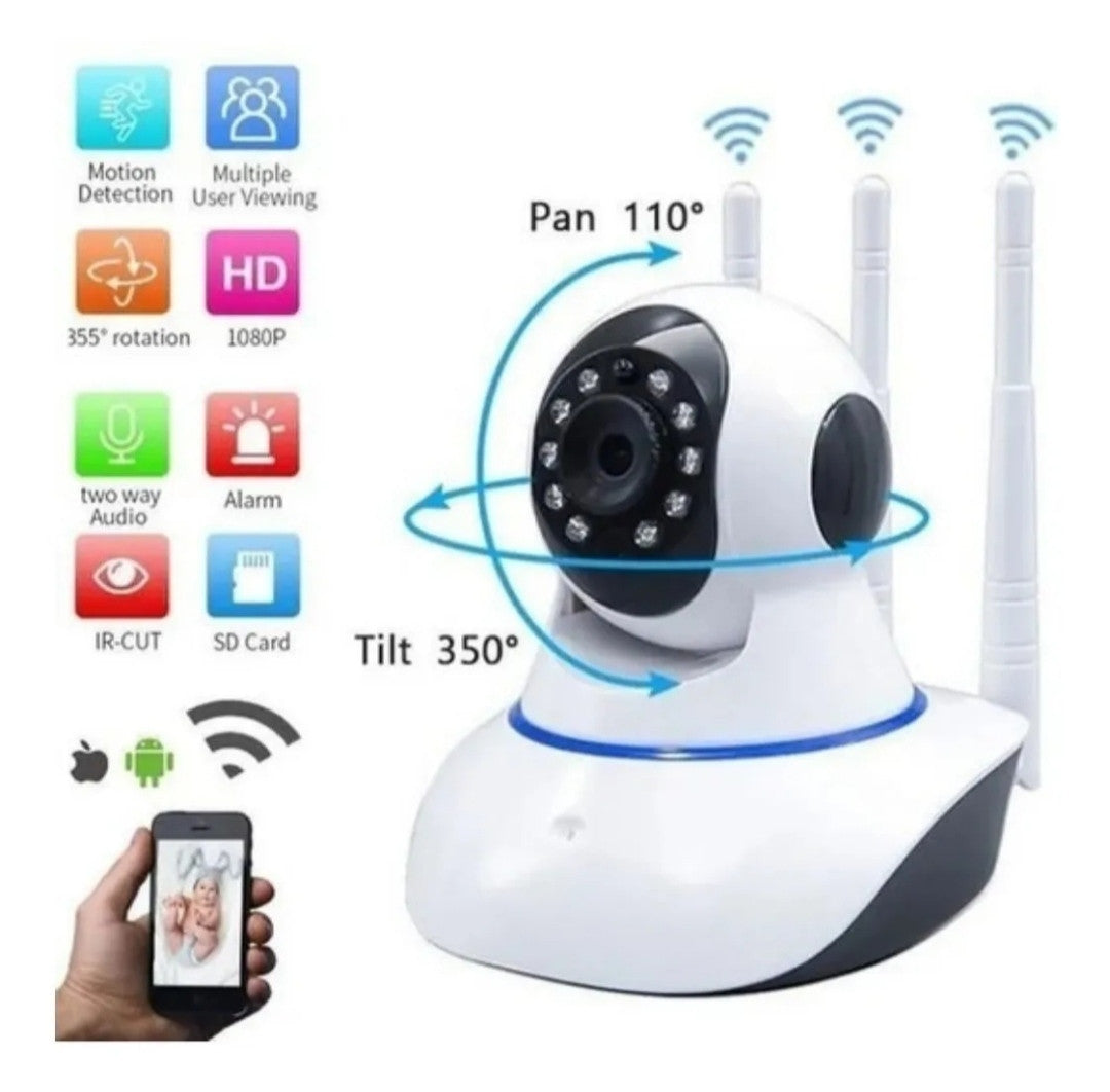 Camara De Seguridad 3 Antenas