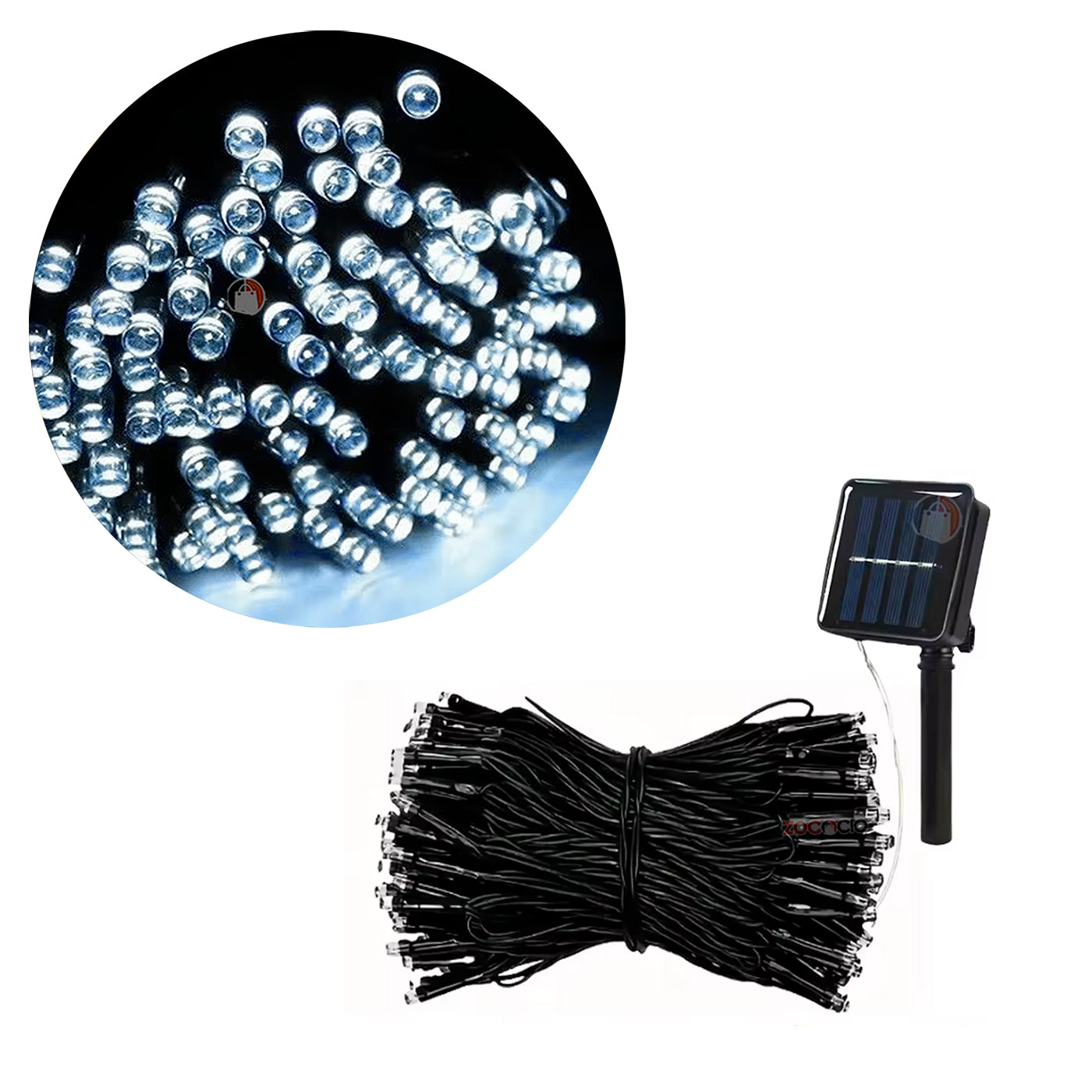 Luces Navidad Energia Solar Eco 200 Led