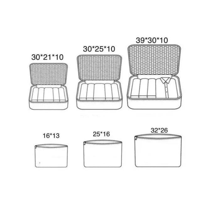 Organizador De Maletas De Lujo 6 Piezas